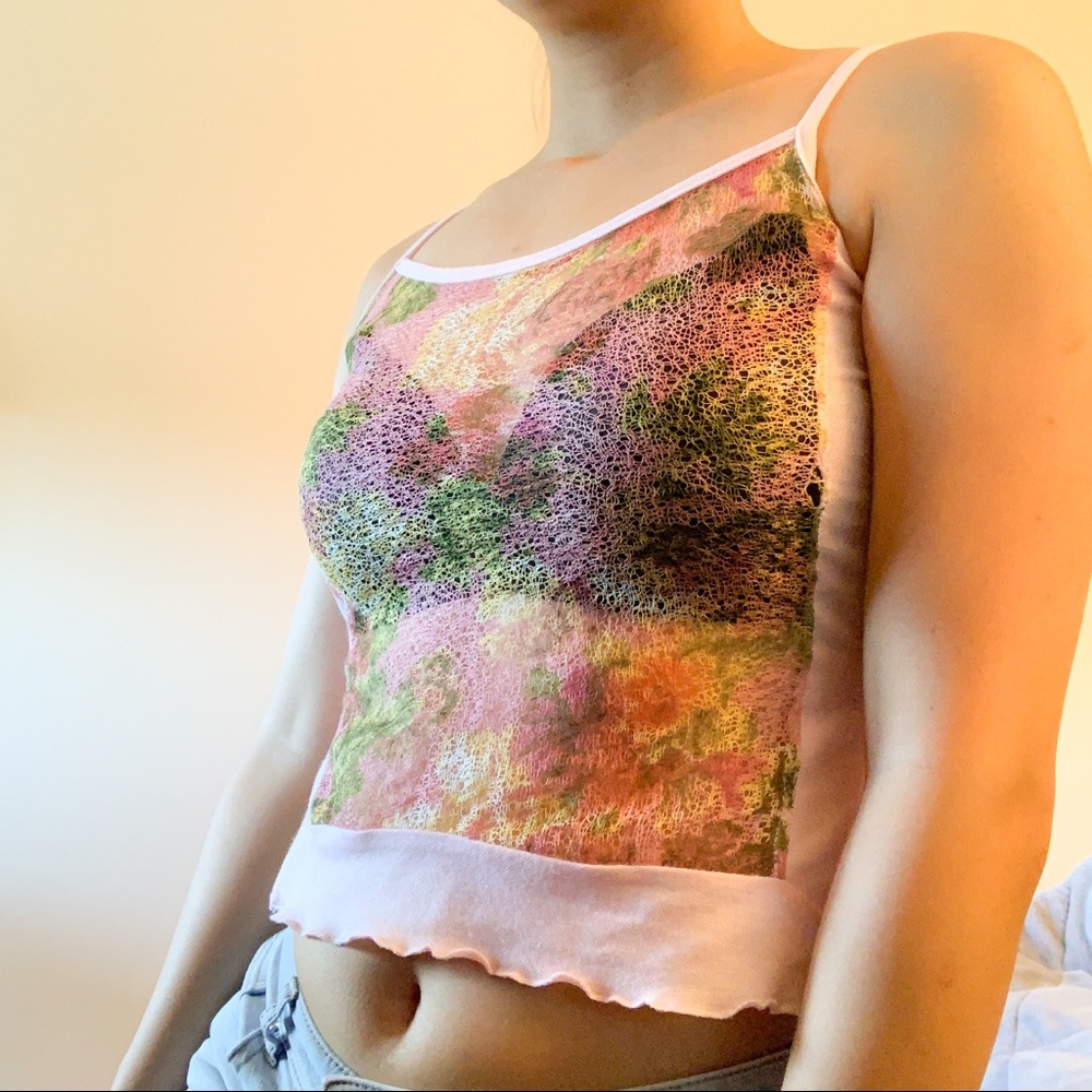 Pink Lace Camisole